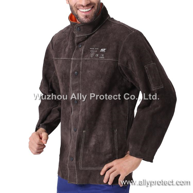AP-5130 Charcoal-brown Leather Welding Jacket
