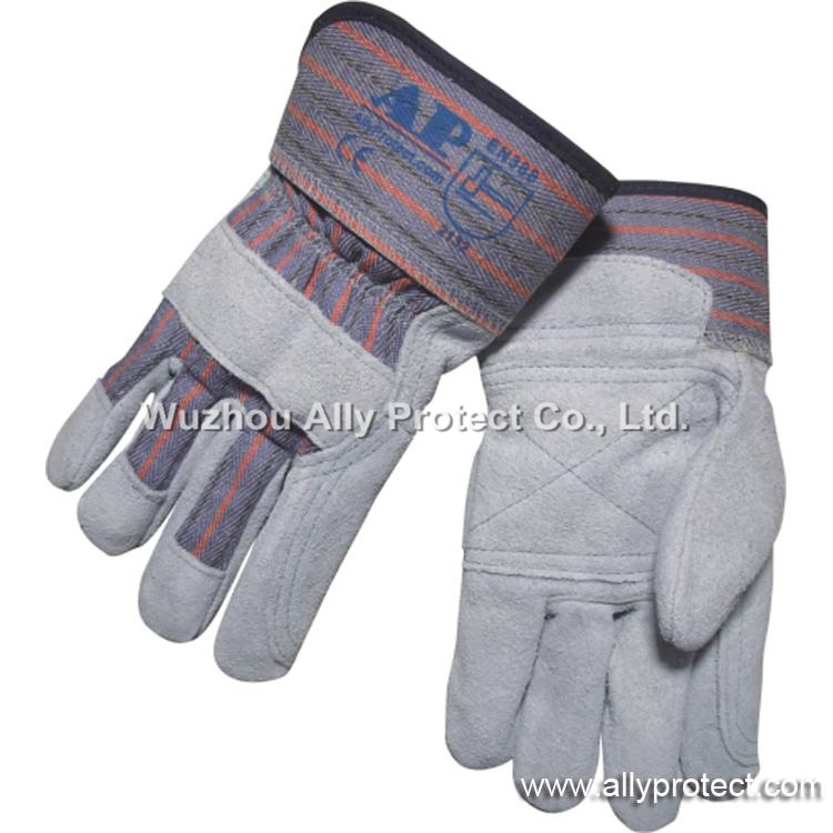AP-1526 Double Leather Palm Work Gloves For Extra Protection
